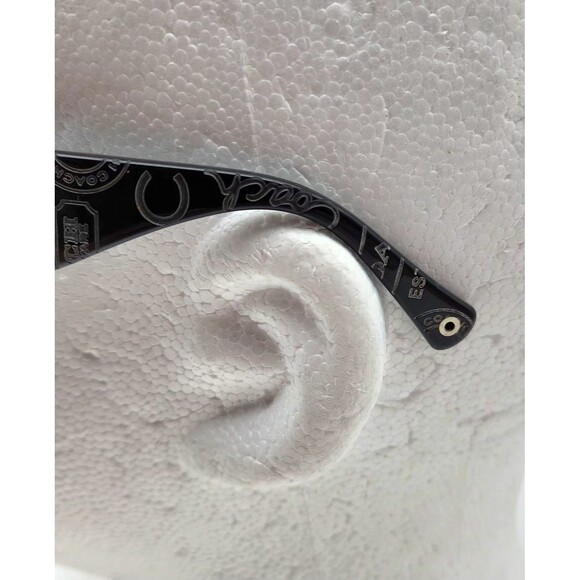 COACH ROWAN S827 DESIGNER SUN GLASSES Black/Silver Radiant Gray Lense Preowned main image 7